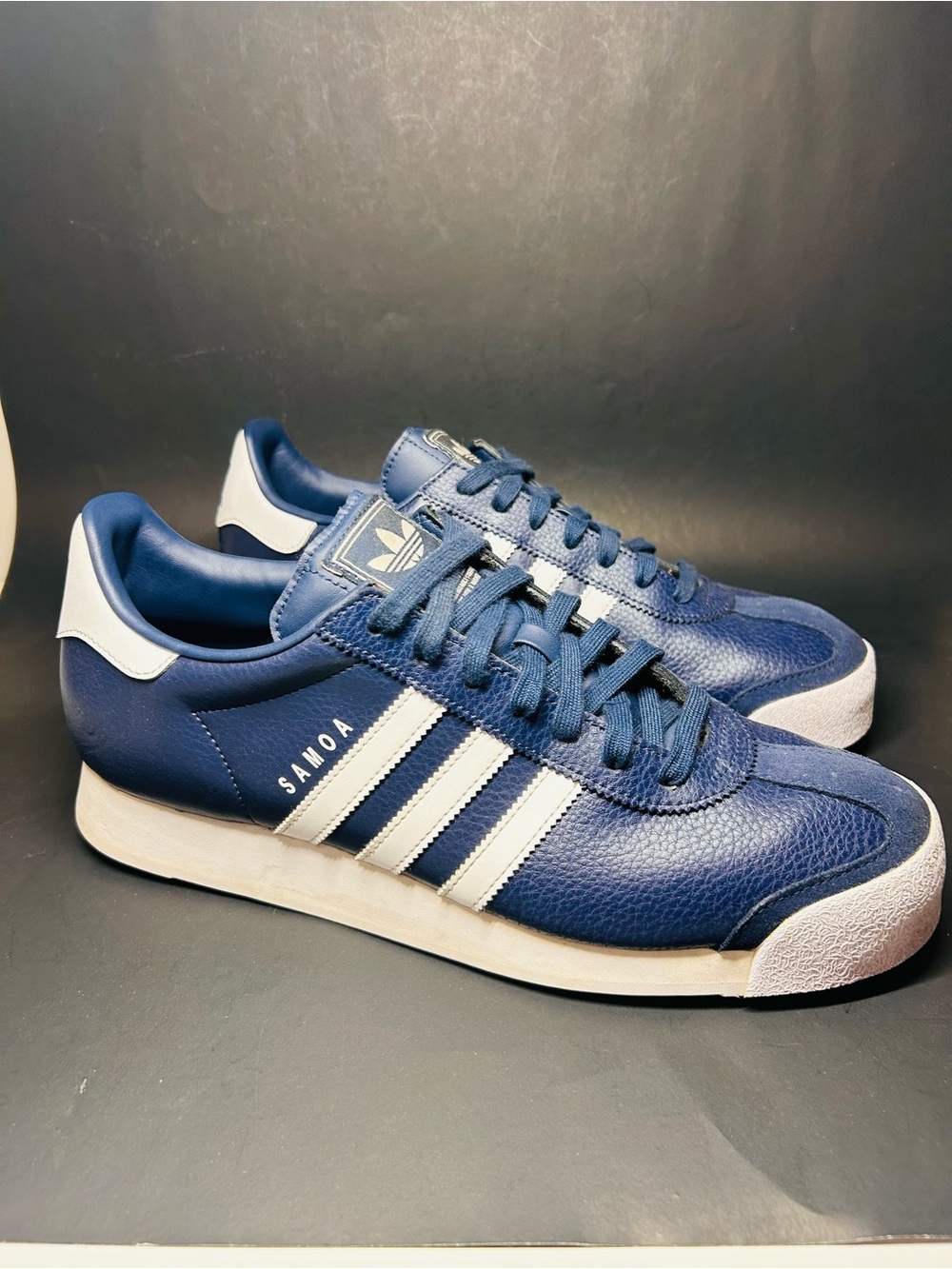adidas Originals Samoa Men’s Size 11.5 Night Indigo White Sneakers